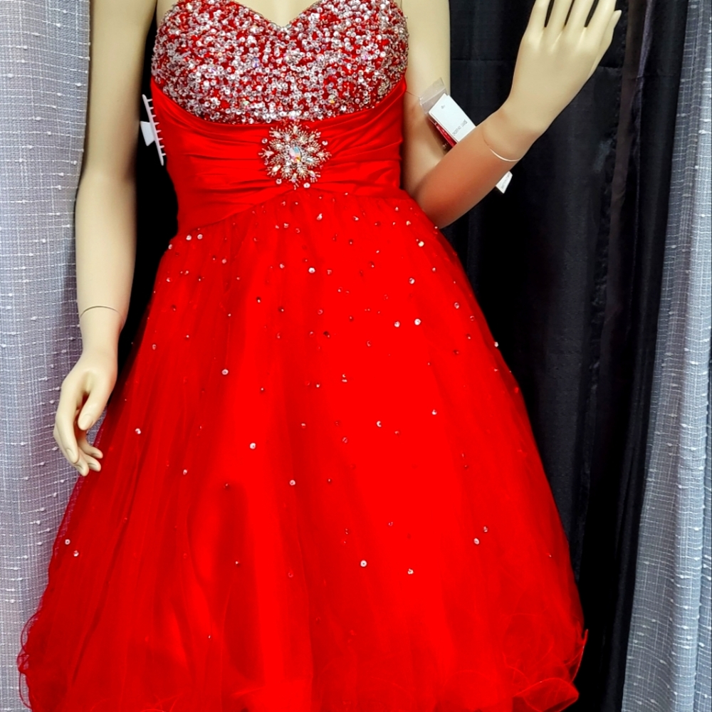 Extreme Brand, Size 4, Red, Formal Dress